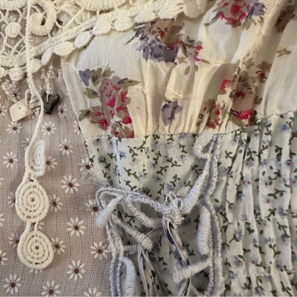 Sacred Threads Patchwork Seashell Boho Dress - Picture 9 of 10